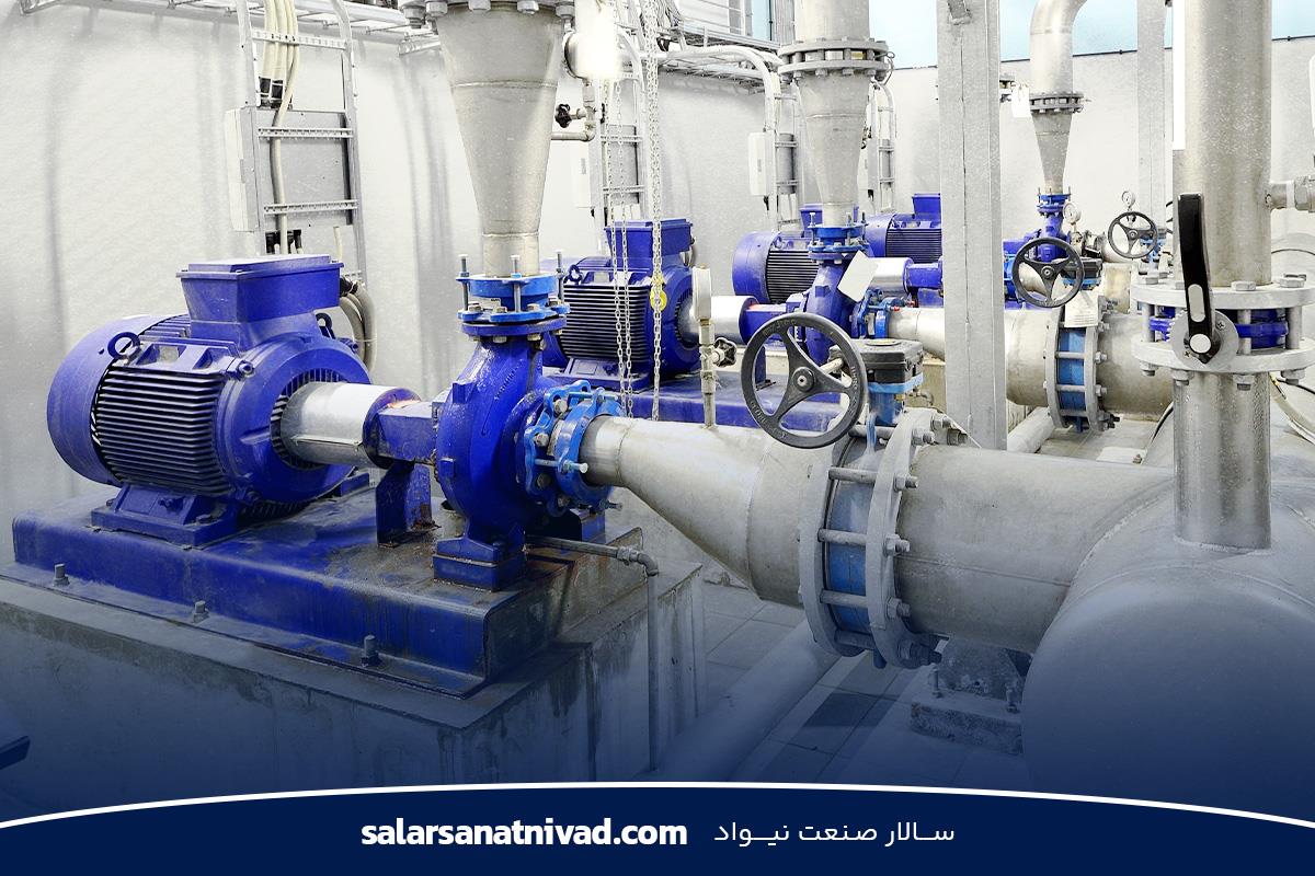 تجهیزات پمپاژ مکانیکی با الکتروموتورهای صنعتی و لوله‌کشی تخصصی