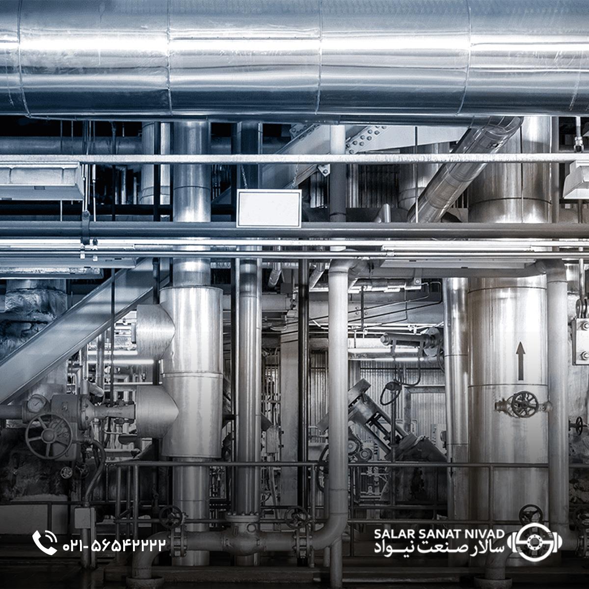 پایپینگ صنعتی استیل در تأسیسات کارخانه