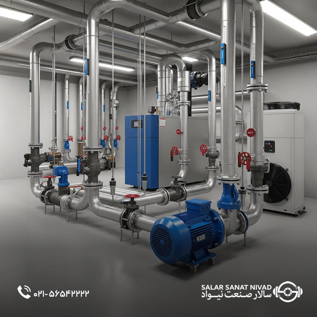 تجهیزات سیستم موتورخانه ساختمان مسکونی